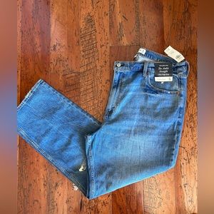 Abercrombie & Fitch, The Ankle Straight, ultra high rise, Curve Love, 34 Long